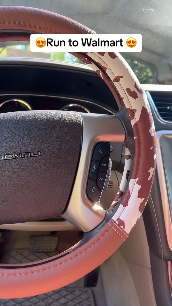 So adorable 🐄 This cow print steering wheel cover adds the cutest little touch of country to your ride. 

#LTKhome #LTKxNSale #LTKFind