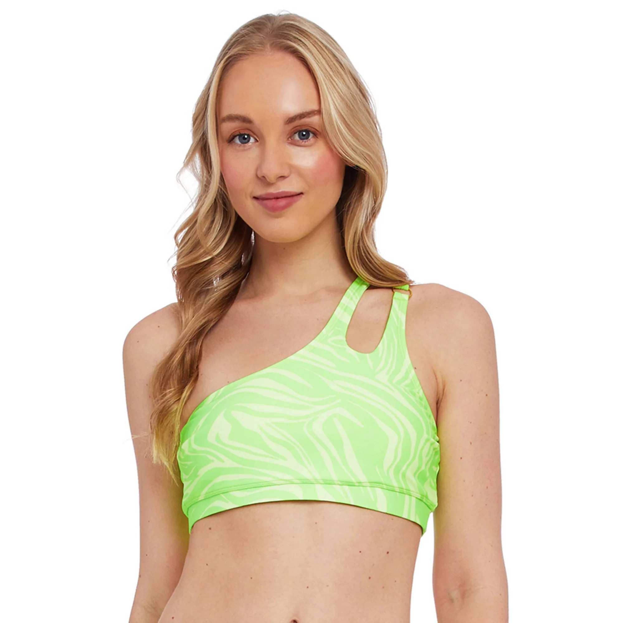 Juniors' Cyn & Luca One-Shoulder Bikini Top | Kohl's