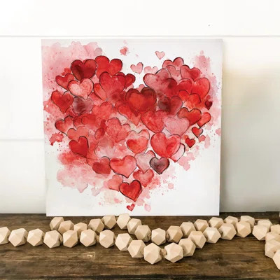 Valentine's Day Decor Art | UV Print Wall Decor | Love-Themed Modern Indoor Wall Art | Celebration Valentine's décor | Wayfair North America