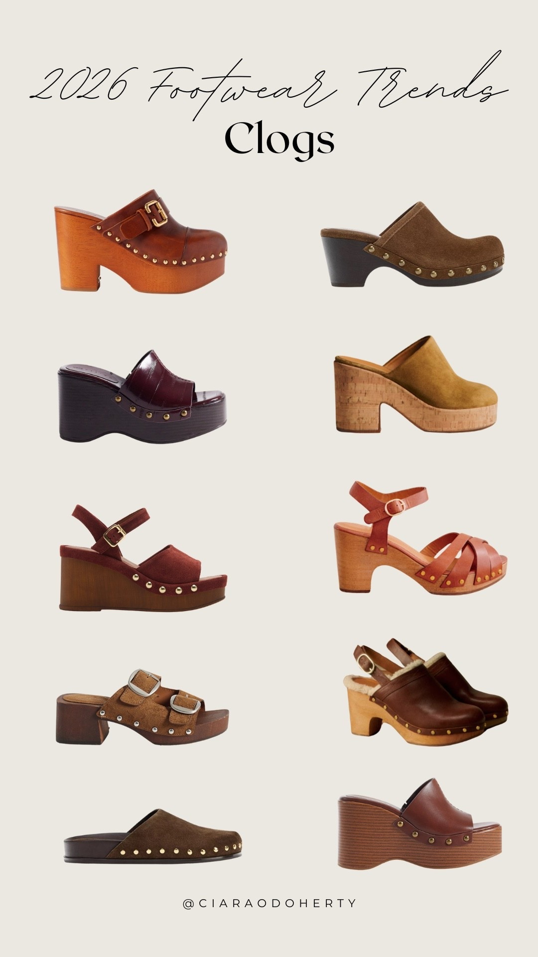 2026 Footwear Trends: Clogs

ASOS,  Zara, sezane, Chloe, Clogs, next, m&s

#LTKeurope #LTKspring #LTKireland