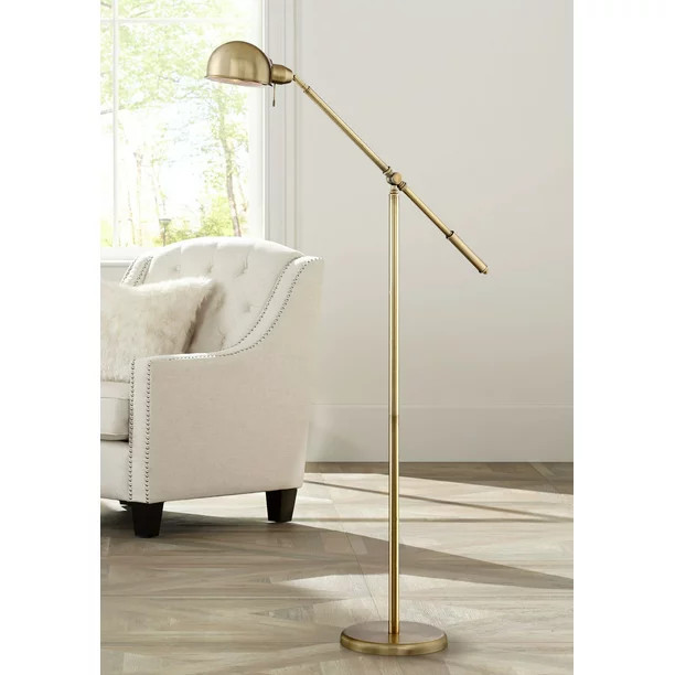 360 Lighting Modern Pharmacy Floor Lamp in Antique Brass Color - Walmart.com | Walmart (US)