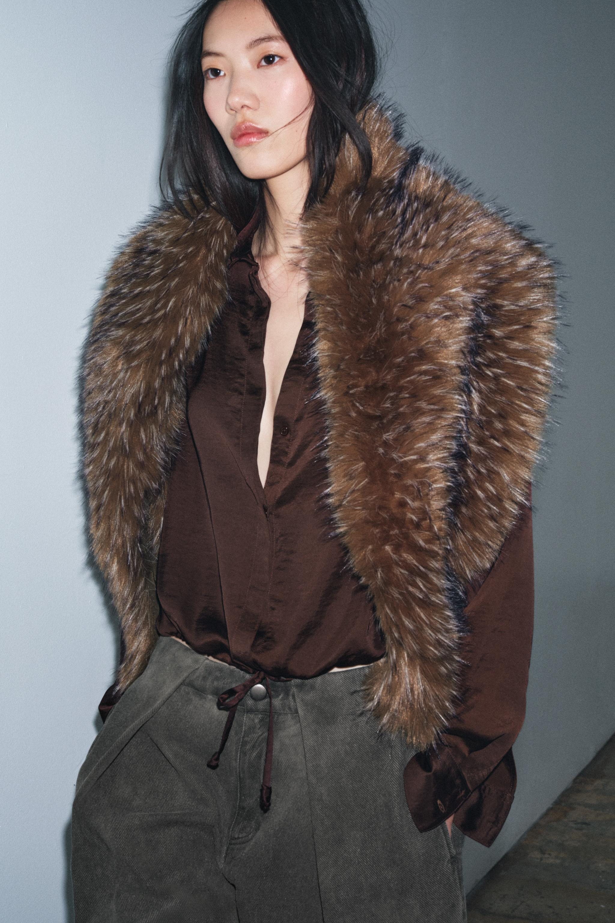 SATIN EFFECT SHIRT ZW COLLECTION | Zara US