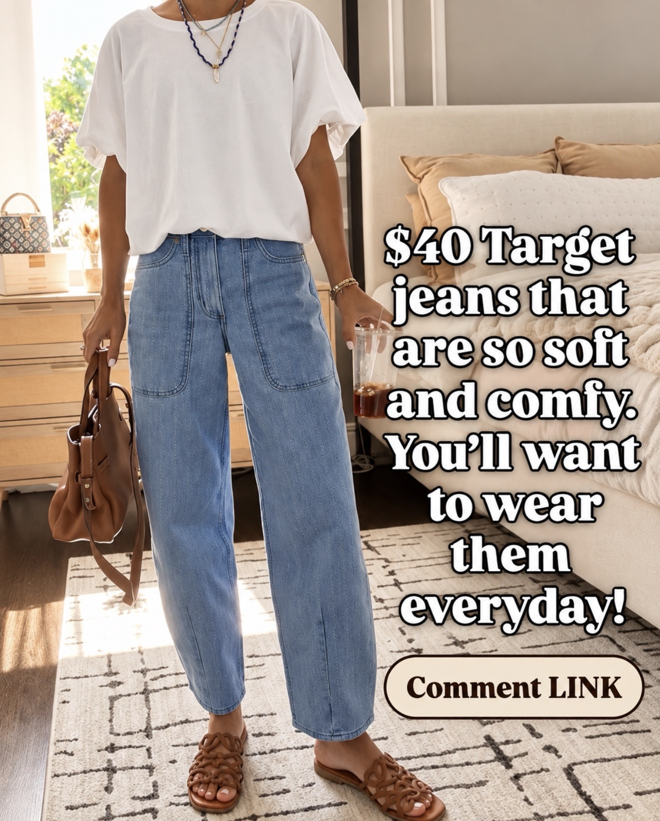 These $40 Target jeans are SO soft and comfortable—you’ll want to live in them! 😍 Comment LINK and I’ll send them right over.

#LTKOver40 #LTKootd #LTKmomlife