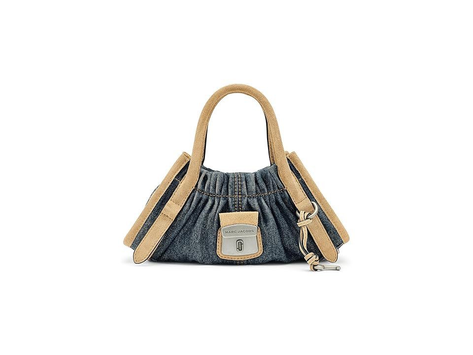 Marc Jacobs The Cristina Small Satchel Satchel Women's Handbags Dark Wash Indigo, Cotton/Denim | Zappos