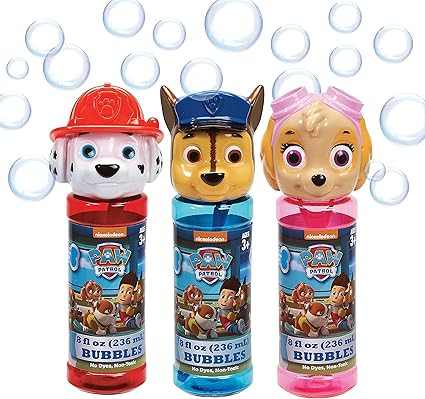 Little Kids Paw Patrol Skye Marshall Chase 8oz Bubbles and Wand Character Party Favor Pack, 12 Pa... | Amazon (US)