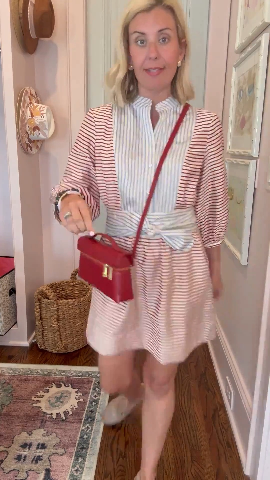 Tnuck dress on sale! This would make a great game day for us too. 
Dress - xs
Shoes - 8 tts 
 *code Catherine20 at Allie + Bess

#LTKdayinmylife #LTKootd #LTKmomlife