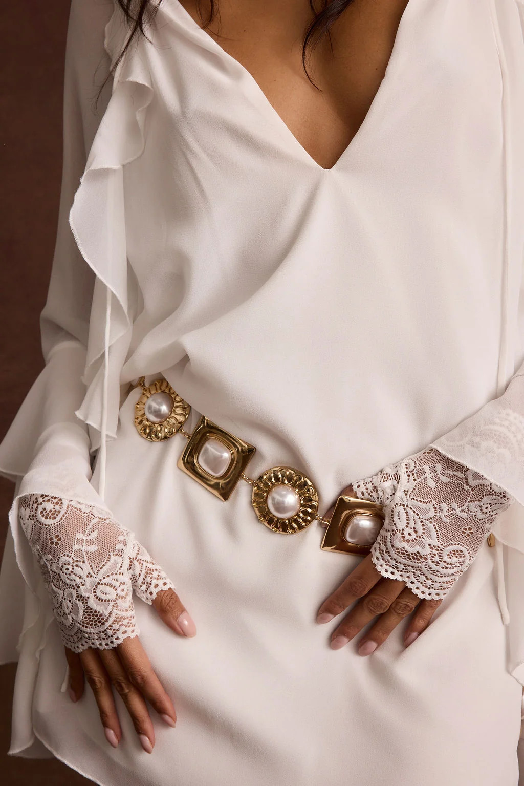 Beau Pearl Statement Chain Belt | 12th Tribe