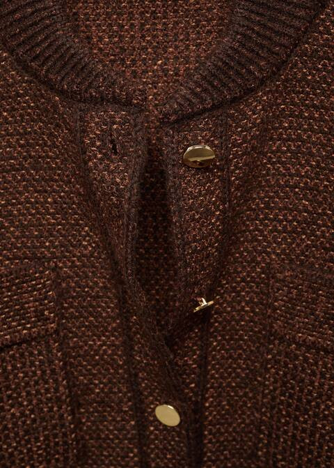 Bomber-style cardigan with pockets | MANGO (US)