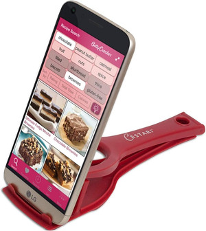Click for more info about Recipe Holder Stand for Smartphones and Tablets, Keep Your Phone, Kindle, or iPad Convenient Whil...