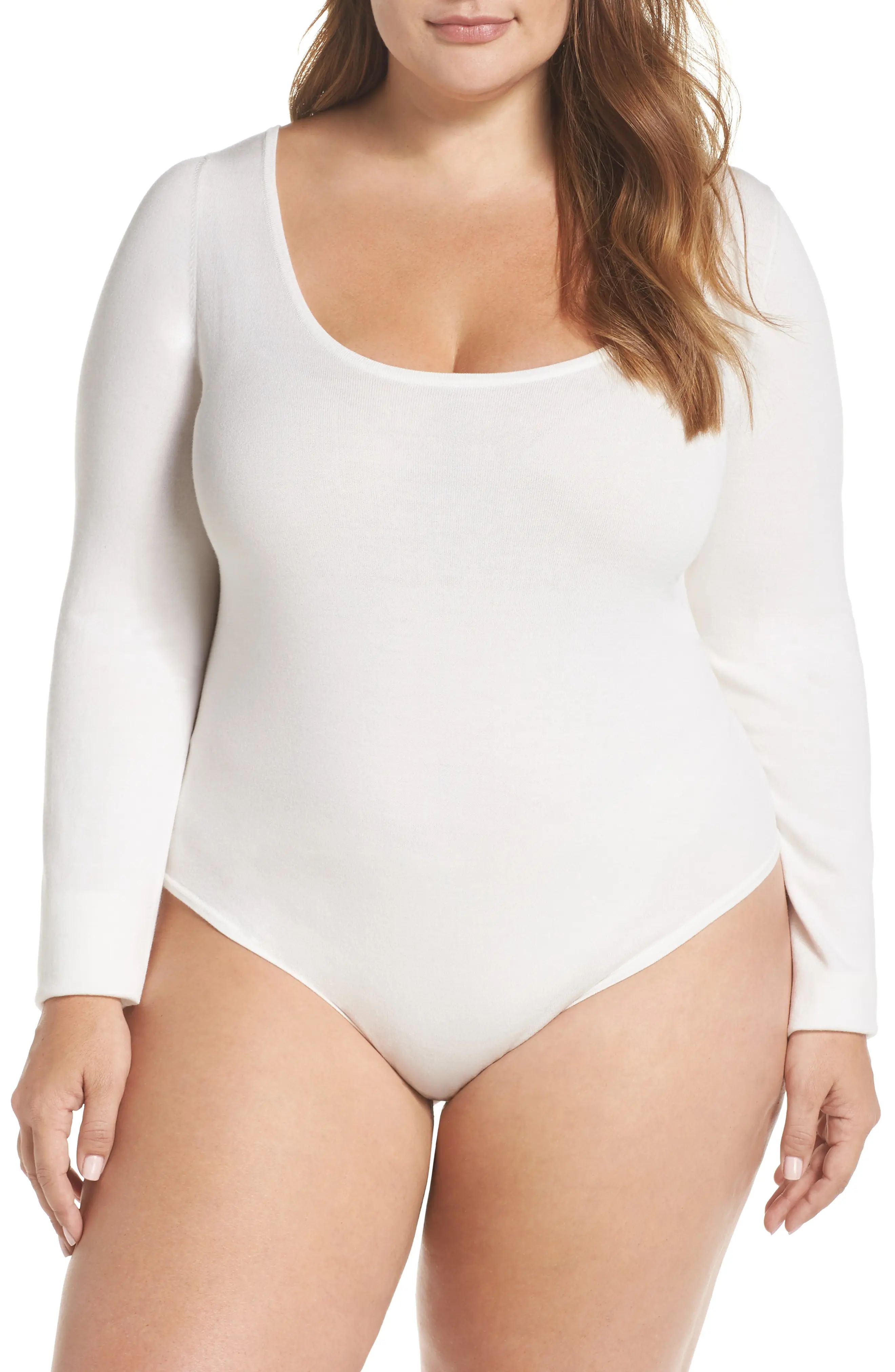 Leith Scooped Neck Bodysuit (Plus Size) | Nordstrom