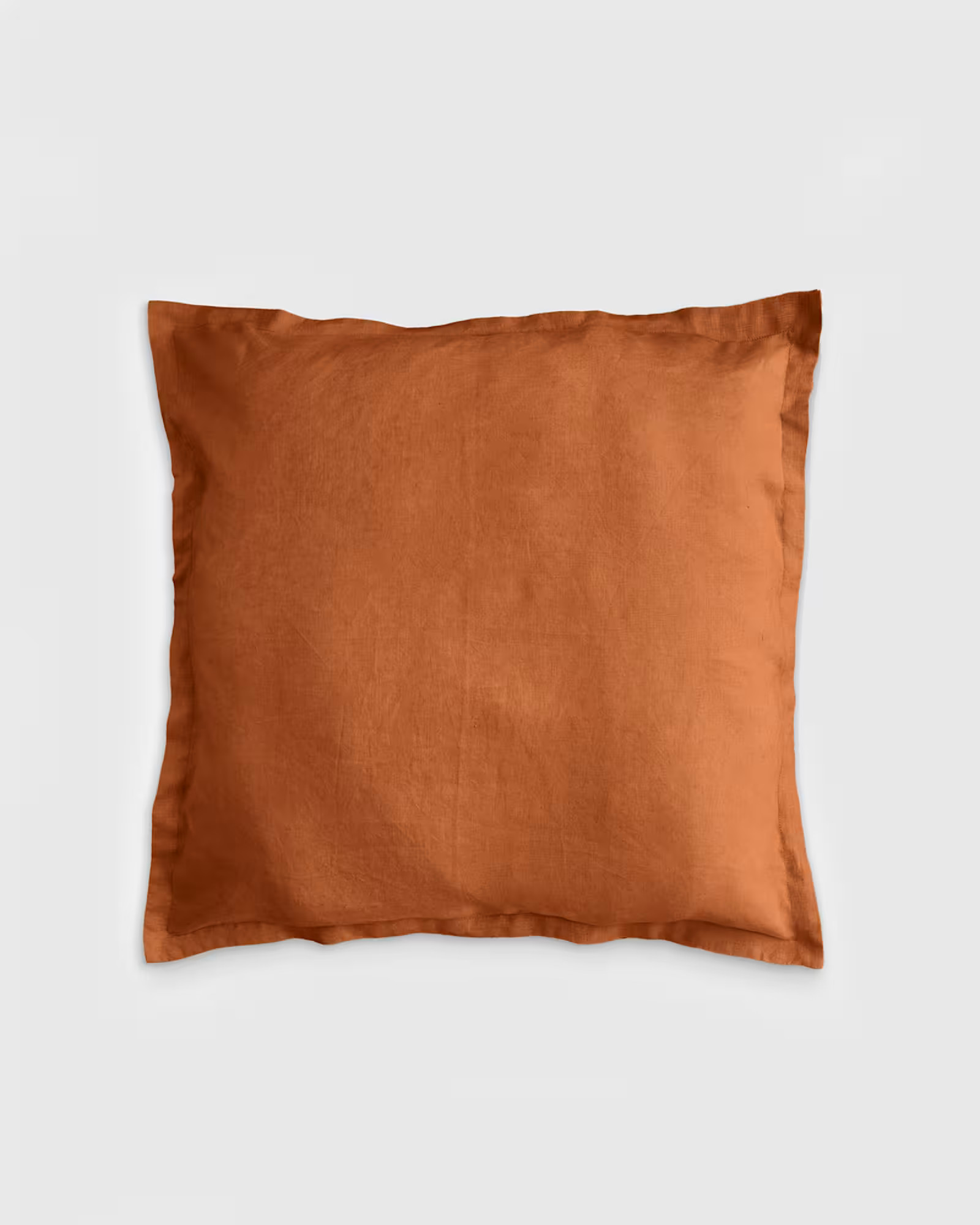 European Linen Euro Sham in Terracotta | Quince