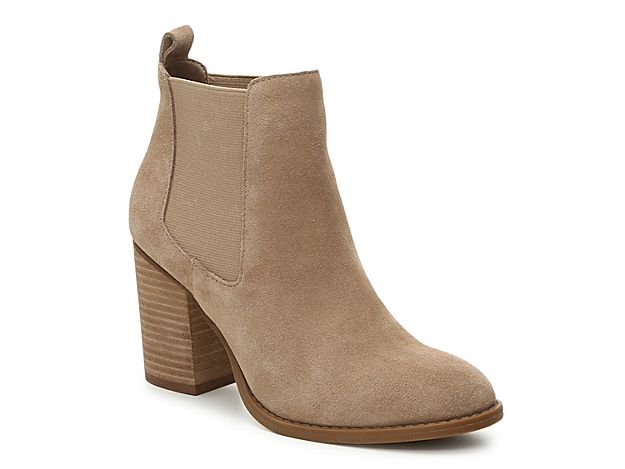 Steve Madden Troyan Chelsea Boot - Women's - Taupe Suede | DSW