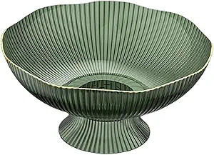 Decorative Pedestal Bowl,Storage Baskets Stand Organization,Snacks Fruit Basket Bowl for Kitchen ... | Amazon (US)