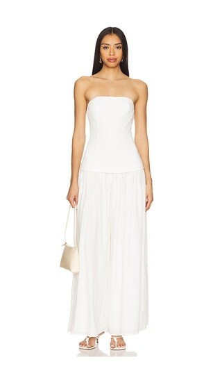 Theo Jumpsuit in White | Revolve Clothing (Global)