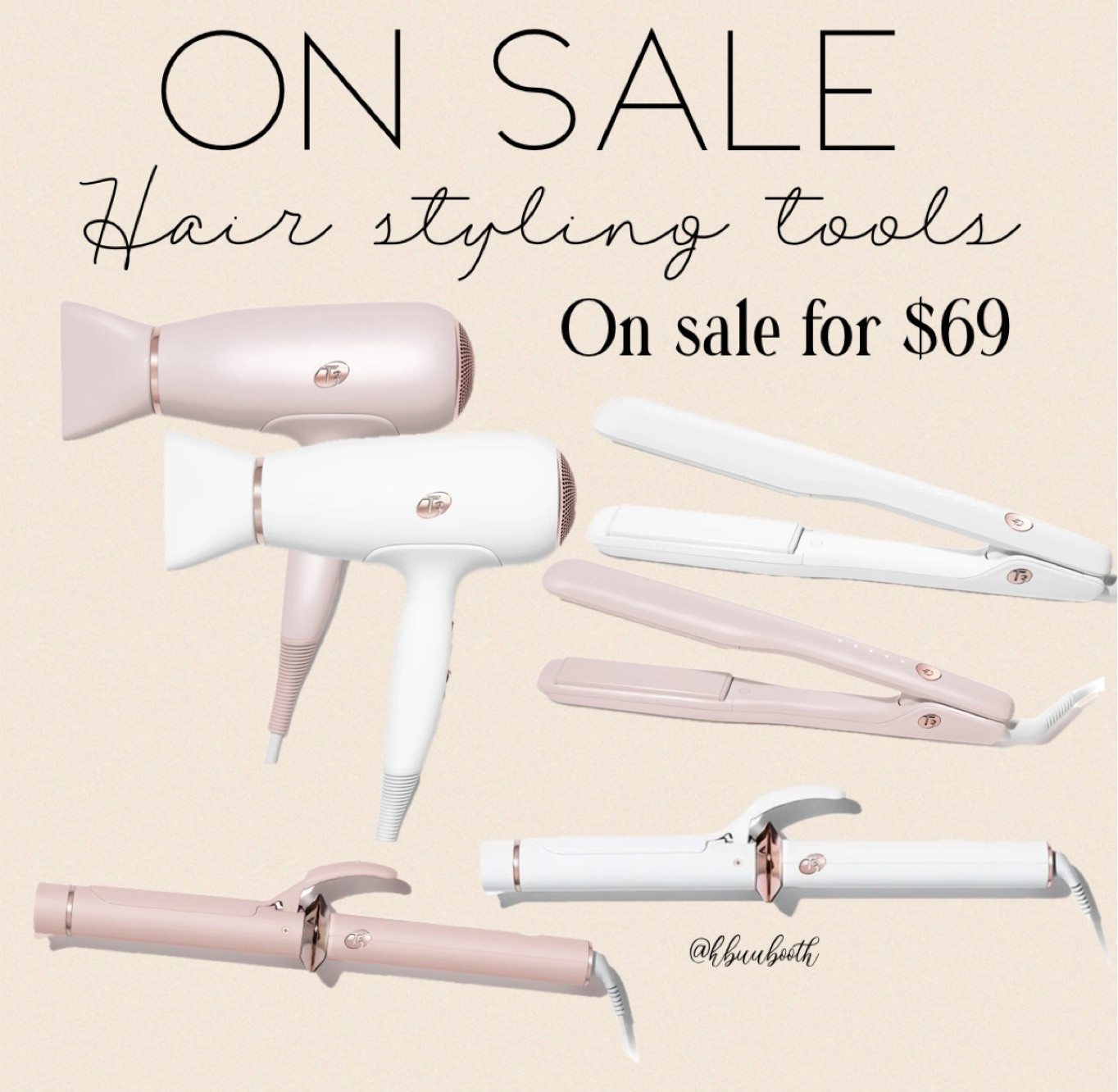 Hair styling tools on sale for $69! 
Blow dryer
Hair straightener 
Hair curler 

#LTKSaleAlert #LTKStyleTip #LTKFindsUnder100