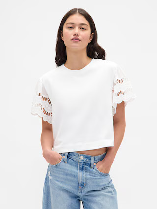 Organic Cotton VintageSoft Heavyweight Crop T-Shirt | Gap (US)