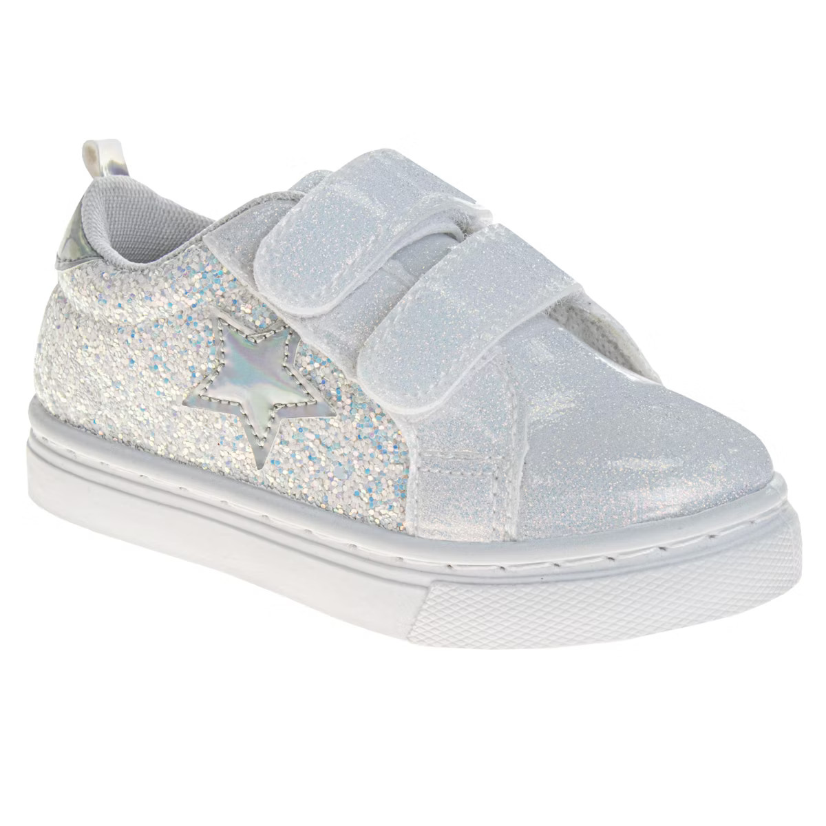Laura Ashley Girls Hook and Loop Sneakers (Toddler/Little Girls) - Gold Glitter, Size: 7 | Target