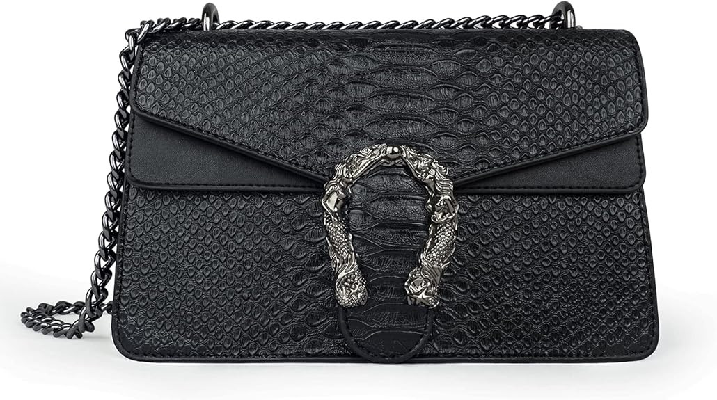 JBB Crossbody Bags for Women Snake Print Evening Handbag Leather Small Clutch Purse Chain Strap S... | Amazon (US)