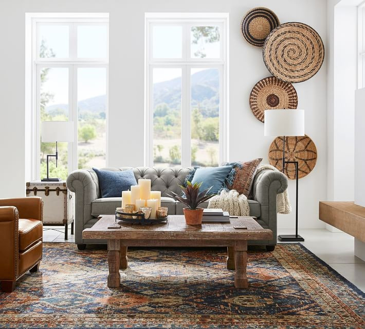 Takhat 53.5" Reclaimed Wood Coffee Table | Pottery Barn (US)