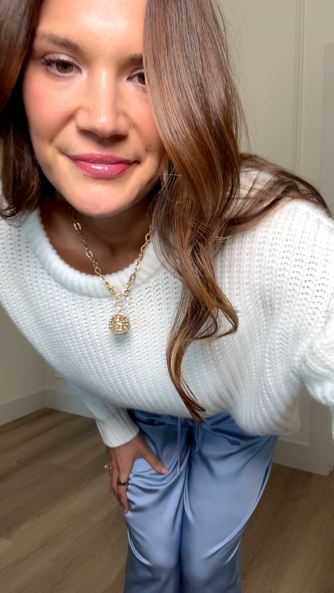 This combo feels elevated but still comfortable. The white sweater is perfect with these silk light blue pants. Great for dinners, events, or polished travel outfit. 
Tall girl friendly wear blue silk pants Amazon finds women's fashion travel wear vacations outfit of the day 6 foot girls style everyday wear date night light blue pants Stang and Co 

#LTKgrwm #LTKSeasonal #LTKTall