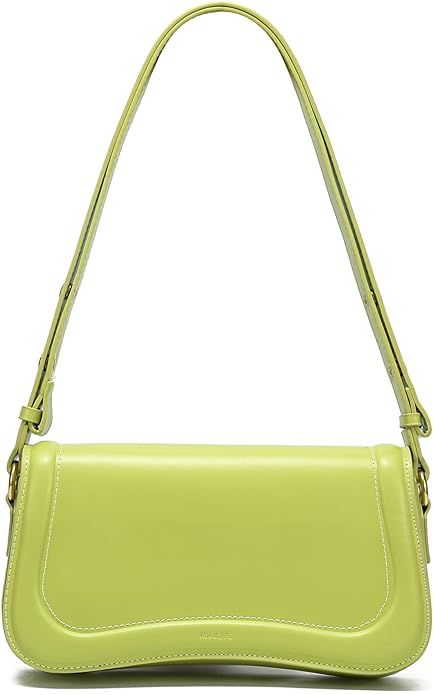 Crescent Shoulder Bag for Women,Small Leather Strap Dumpling Handbag Purse,Unique Trendy Designer... | Amazon (US)
