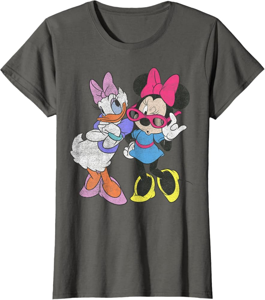 Disney Mickey And Friends Daisy & Minnie Fashion Short Sleeve T-Shirt | Amazon (US)