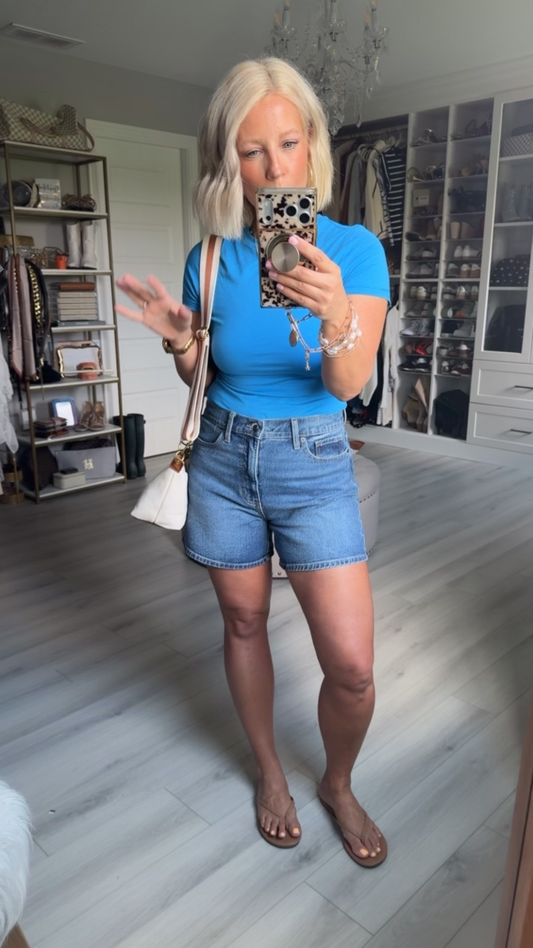 $10 baby doll tees in the best colors!!! I also love these 5” denim shorts!!! 
⬇️⬇️⬇️
Tee size medium 
Shorts sized up to mediumm

#LTKSeasonal #LTKootd #LTKmomlife