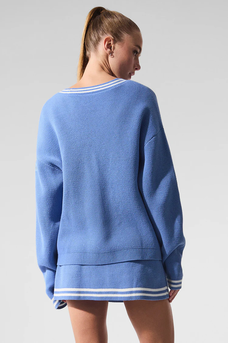 Tennis Club Sweater Knit Cardigan | Alo Yoga (US)