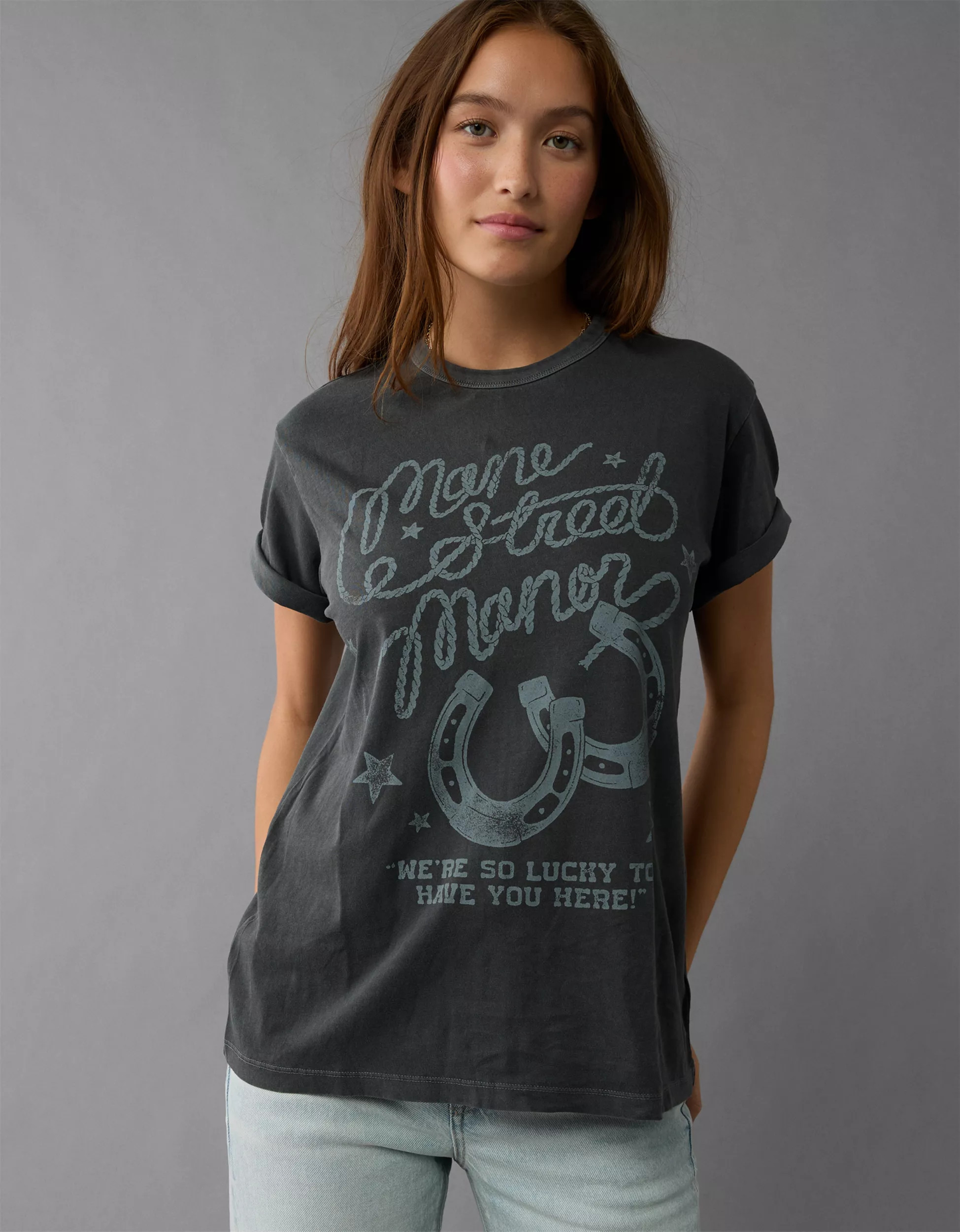 AE Oversized Western Graphic T-Shirt | American Eagle Outfitters (US & CA)