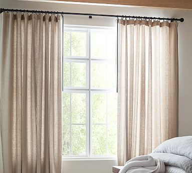 Belgian Flax Linen Curtain | Pottery Barn (US)