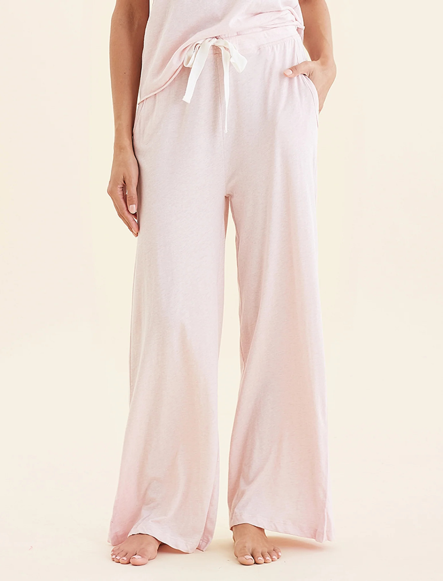 Jada Organic Cotton Wide Leg Pant | Papinelle Sleepwear US