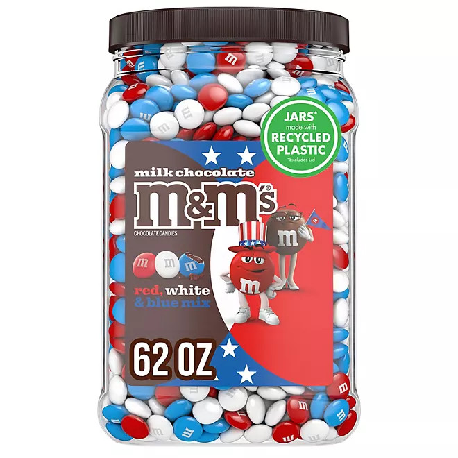 M&M's Patriotic Mix Milk Chocolate Candy, 62 oz. | Sam's Club