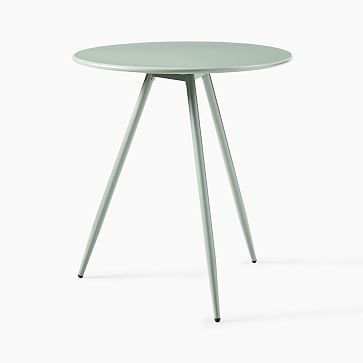 Outdoor Wren Bistro Table & Metal Stacking Chair Set | West Elm (US)