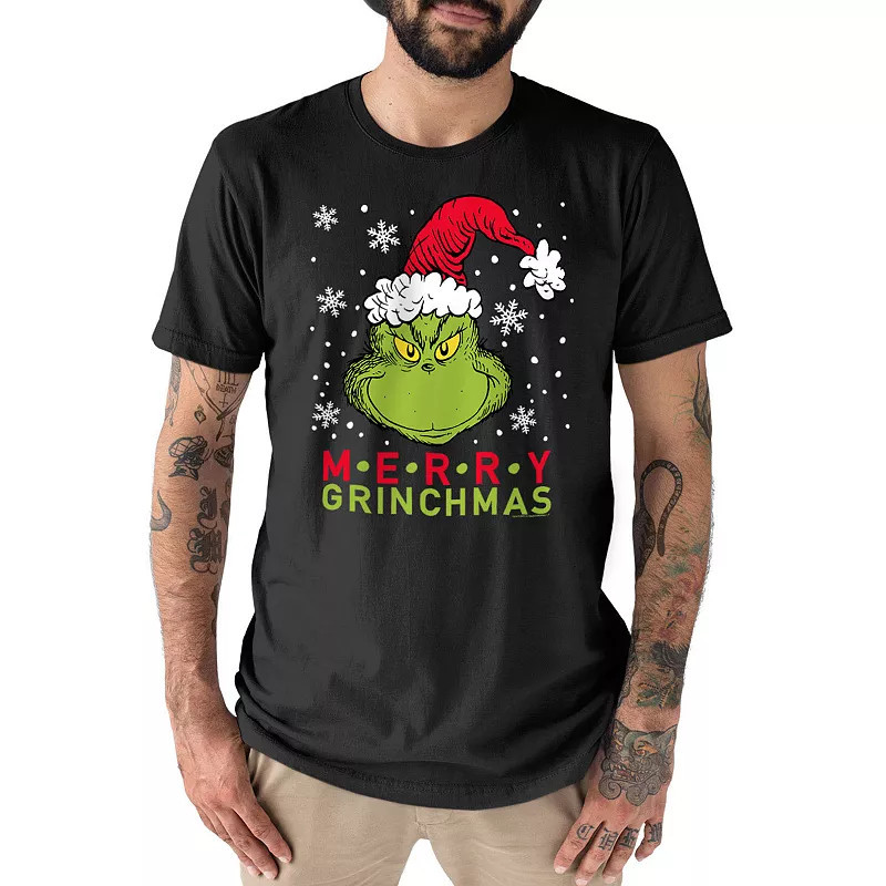 Men's Dr. Seuss The Grinch Grinchmas Tee, Size: XL, Black | Kohl's