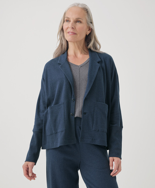 Women’s Airplane Relaxed Blazer made with Organic Cotton | Pact | Pact Apparel