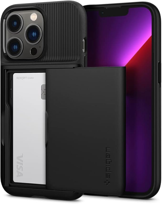 Spigen Slim Armor CS Designed for iPhone 13 Pro Case (2021) - Black | Amazon (US)