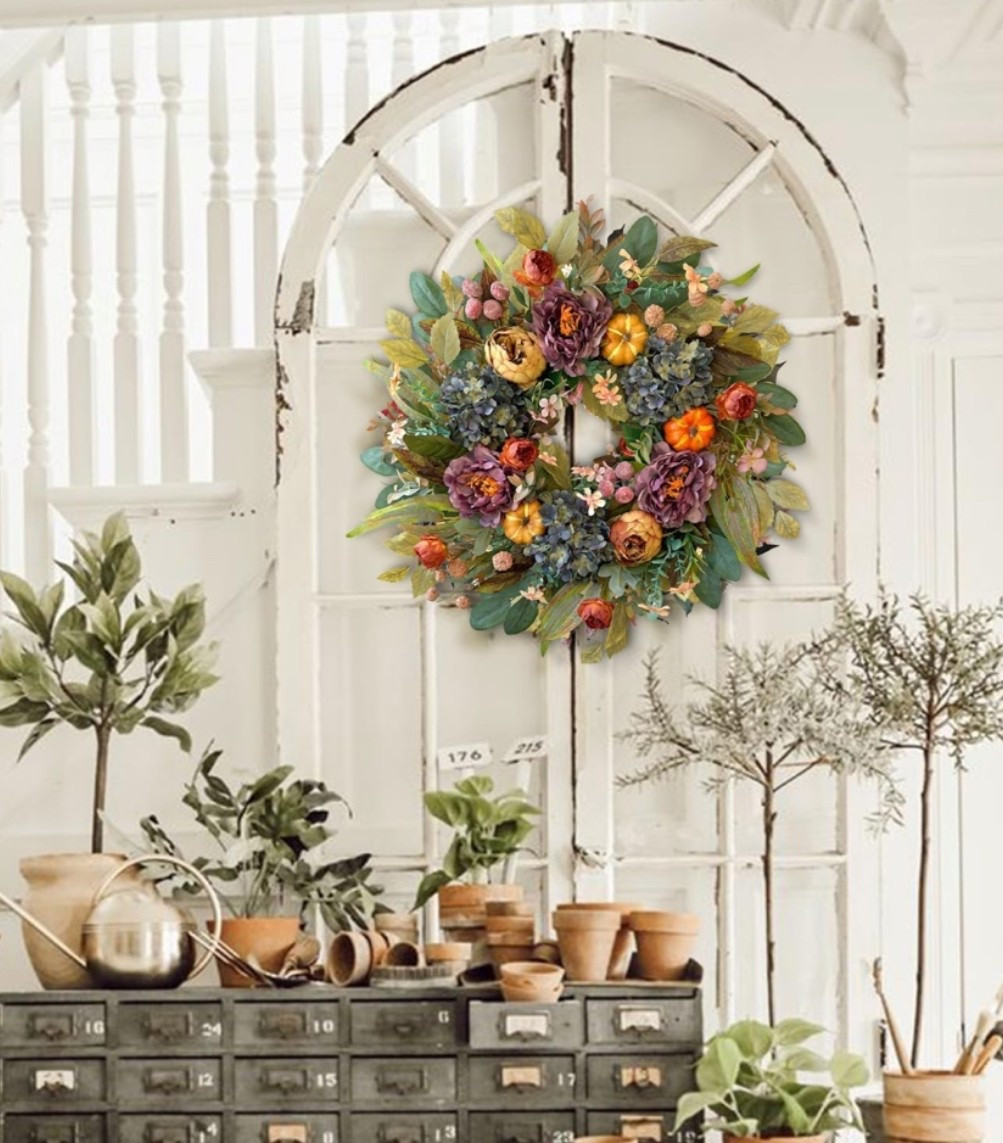 Fall is just around the corner… are you ready? 🤎🍁 This gorgeous wreath instantly gives your home that cozy, elevated fall feel with rich florals, pumpkins, and beautiful seasonal colors. Even better? It’s perfect for indoor or outdoor use, so you can style it on your front door, above your mantel, or anywhere that needs a little autumn charm. 🍂✨

I’ve linked this wreath along with more of my favorite affordable fall décor finds to help you get your home fall-ready! 🧡

#LTKHome #LTKSeasonal #FallDecor #FallHome #AutumnDecor #FrontDoorDecor #FallWreath #CozyHome #AmazonHome #HomeDecorFinds #FallInspo #AffordableDecor #NeutralHome #HelloFall #DecorLovers