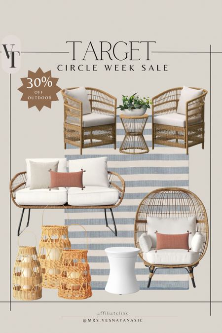 30% off outdoor for Target Circle Week @targetstyle @target #targetstyle 

Outdoor furniture, egg chair, outdoor egg chair, outdoor Target furniture, patio furniture, patio season, outdoor tug, outdoor lantern, outdoor chair, outdoor table, target home, target style, target circle week, 

#LTKhome #LTKSeasonal #LTKxTarget