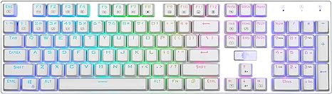 HUO JI E-Yooso Z-88 Mechanical Gaming Keyboard, Brown Switches, Programmable RGB Backlit, 104 Key... | Amazon (US)