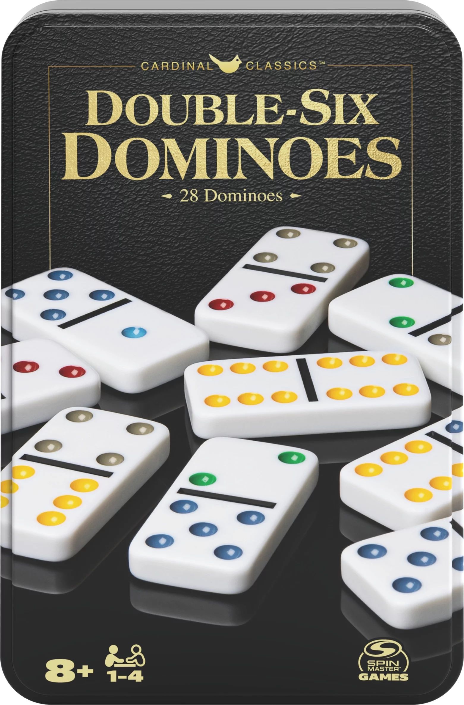 Double Six Dominoes Set in Storage Tin, for Families and Kids Ages 8 and up - Walmart.com | Walmart (US)
