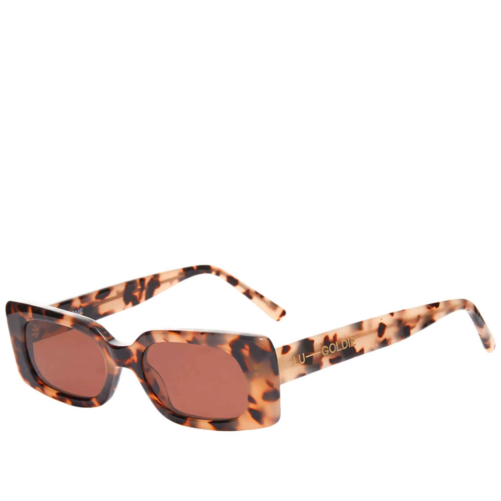 Lu Goldie Salome Sunglasses Choc Tort | END. (CA) | End Clothing (US & RoW)