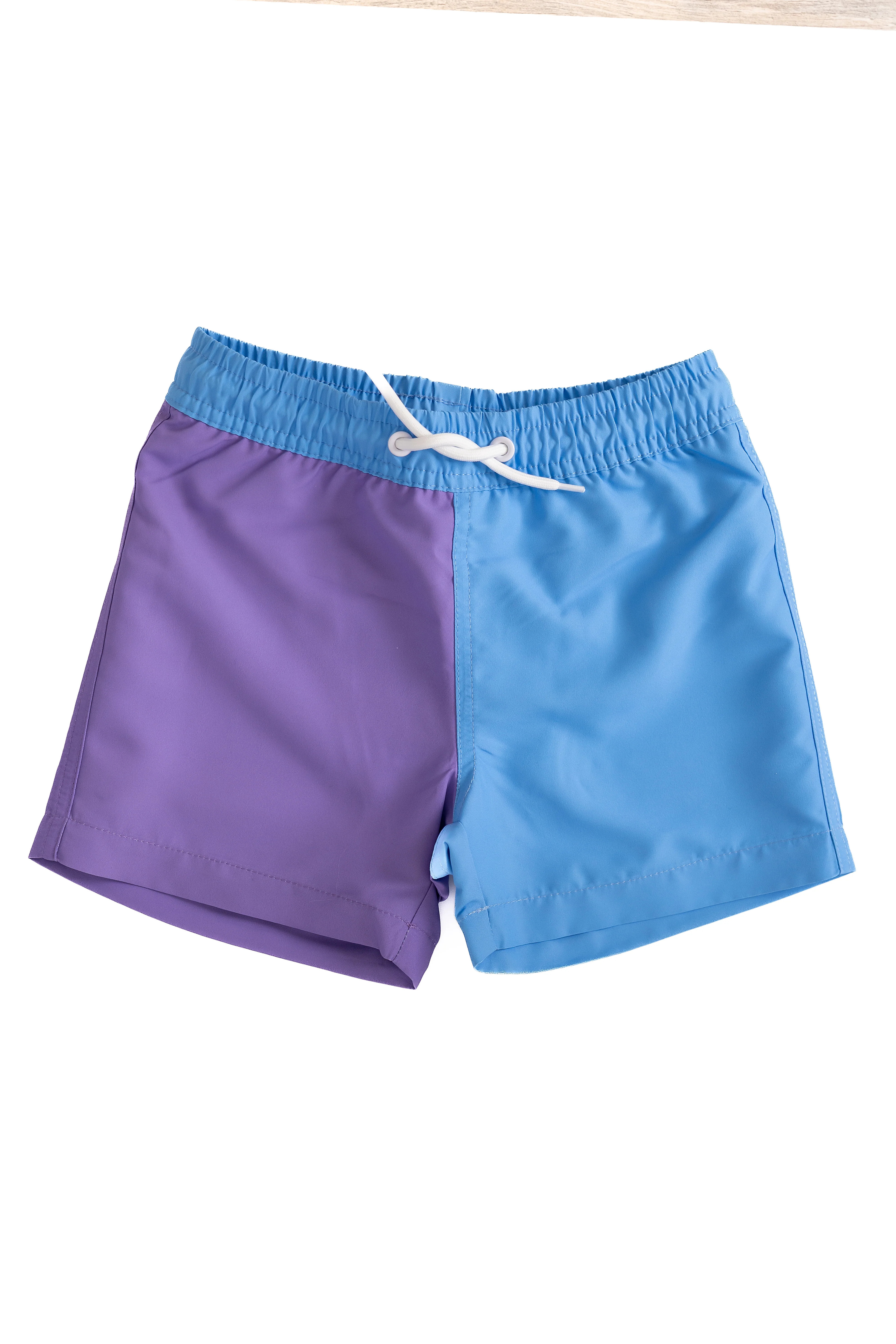 Mini Hang Ten Shorts | Blue Purple Colorblock 10 | Coral Reef Swim