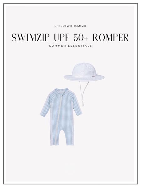 Swimzip boy’s romper bathing suit with UPF 50+. Cute neutral baby summer bathing suit

#LTKkids #LTKbaby #LTKSeasonal