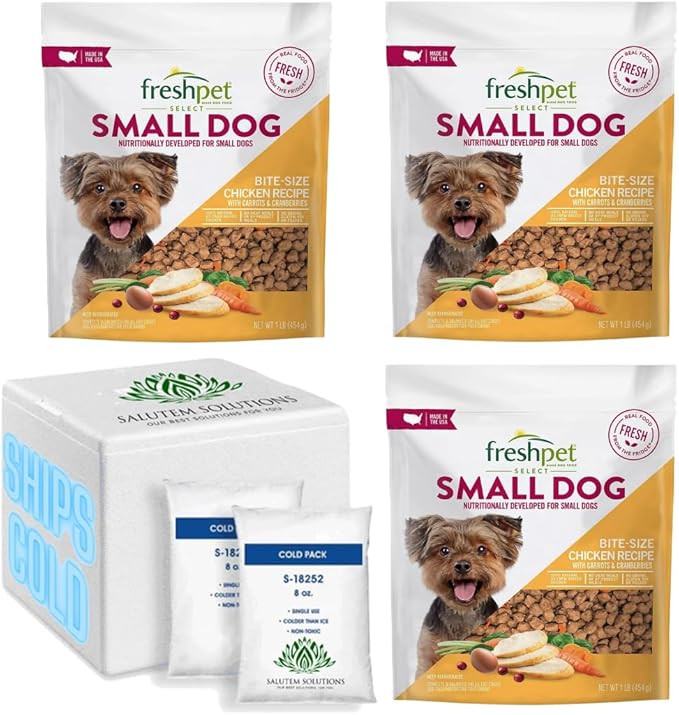 Salutem Vita - Freshpet Select Small Dog Bite Sized Chicken Recipe, 1 lb. - Pack of 3 | Amazon (US)
