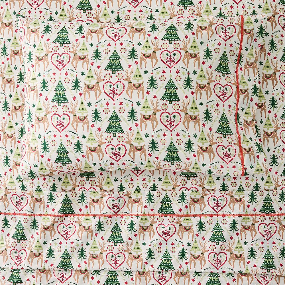 Scandi Christmas Sheet Set | West Elm (US)