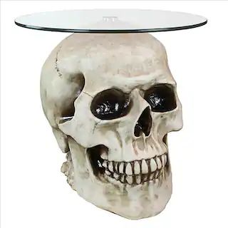 Design Toscano 19.5" Lost Souls Gothic Skull Glass-Topped Table | Michaels | Michaels Stores