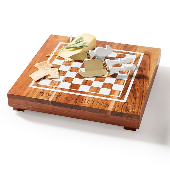 Chess Cheese Board and Knives Set  | Mark and Graham