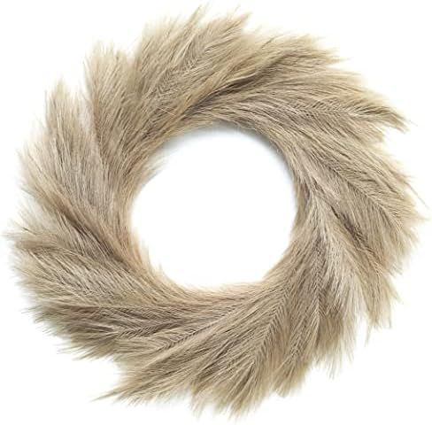 Lozidecor Faux Pampas Wreath | 27" Circular Wall or Door Decor | Home Interior or Exterior Silk B... | Amazon (US)