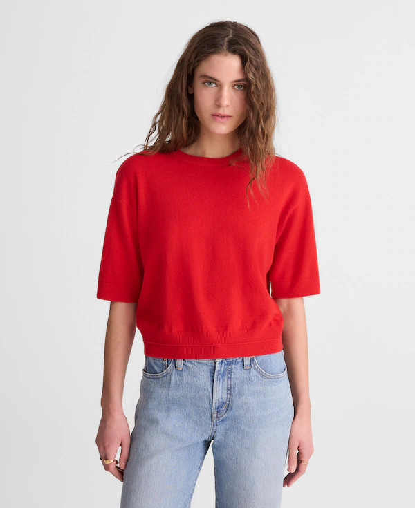 Relaxed Sweater Tee in 100% Cashmere | Madewell