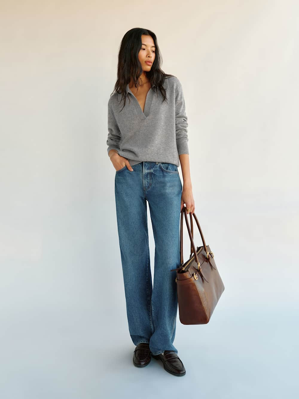 Westley Cashmere Polo | Reformation (Global)